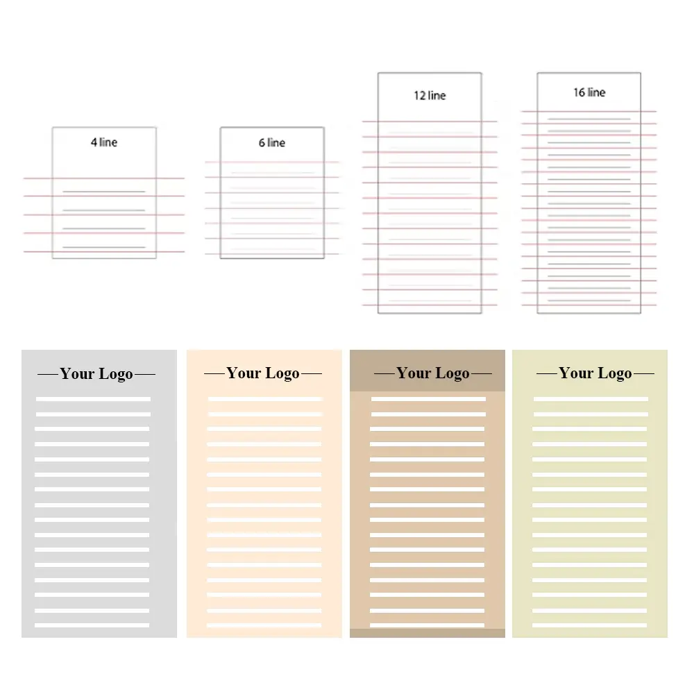 Template Example of eye lash oem