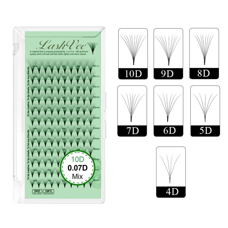 Base Premade Fans Eyelash Extension Sharp Narrow Stem 120 Fans 12 Lines -4 (1)