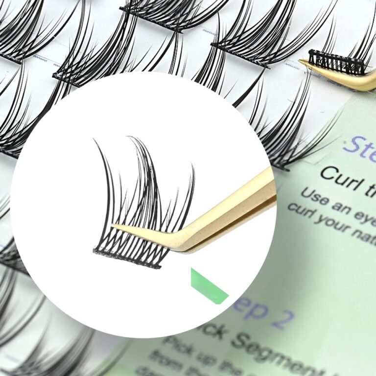 detailed image DIY Cluster Eyelashes Spike Fishtail A Shaped Manga Lashes