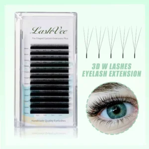 3D lashes eyelash extension - lashvee pre-shaped eyelash extensions plus