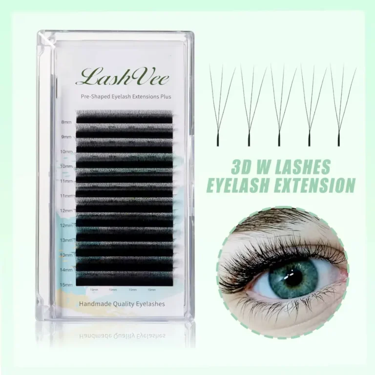 3D lashes eyelash extension - lashvee pre-shaped eyelash extensions plus
