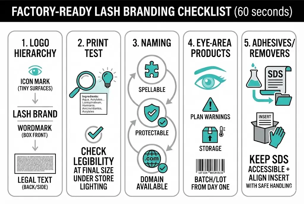 60-second factory-ready checklist