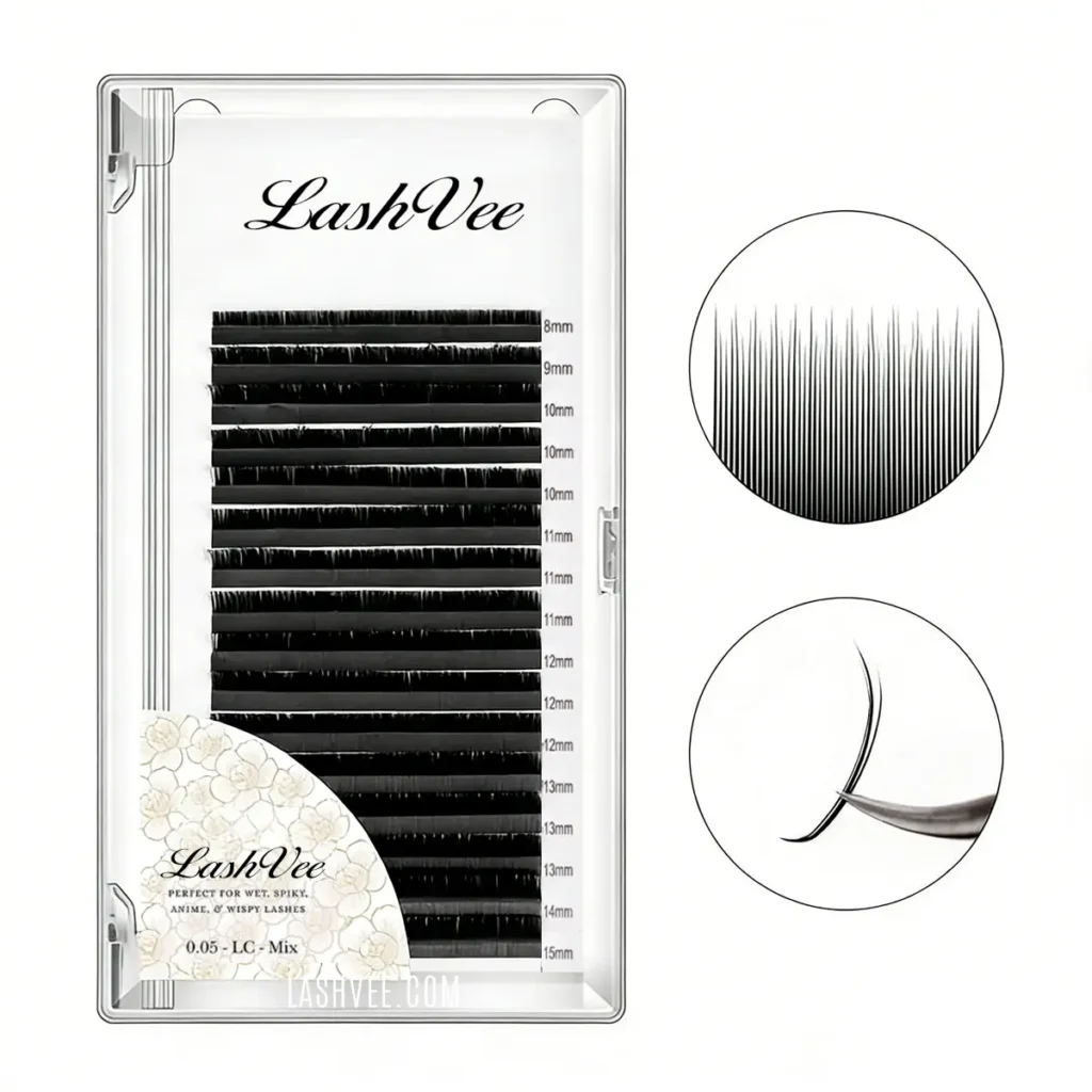 Wholesale Camellia Super Mink Textured Lashes | Lashvee