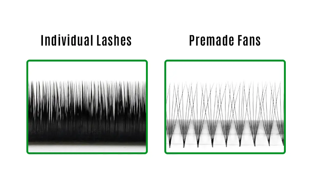 Premade Fans vs Handmade Volume