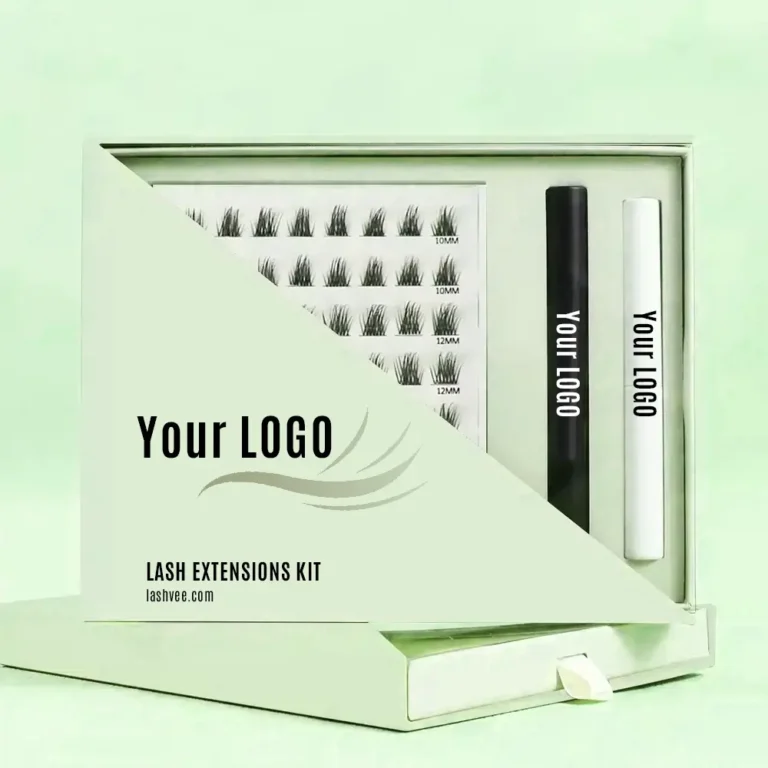 Private Label OEM Eyelash product add your logo on the eyelash package