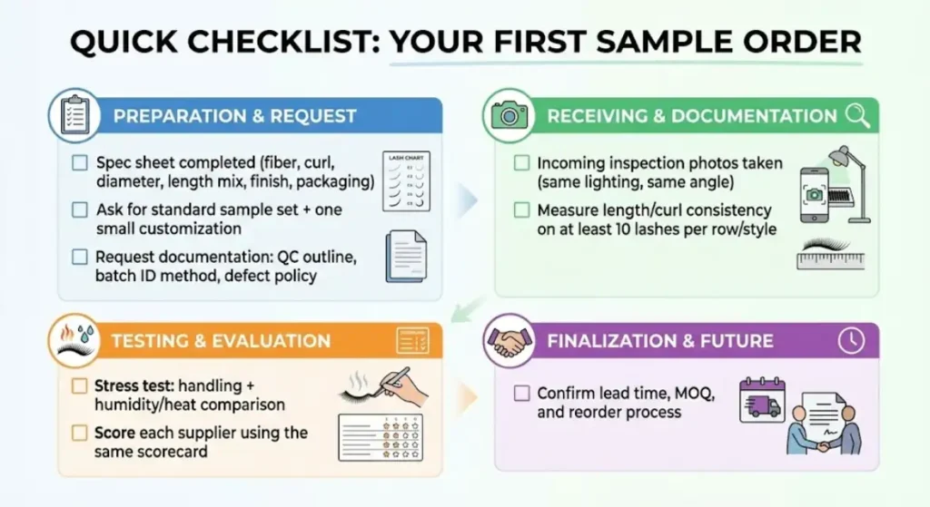 Your First Sample Order list