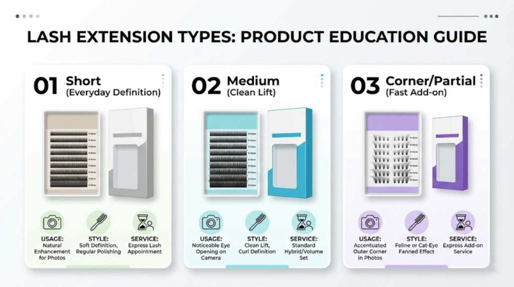 Use-case naming and 3-SKU starter system for men’s and unisex eyelashes